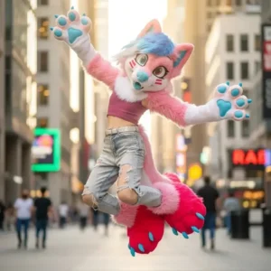 Urban Pop Fox Fursuit Character Costume